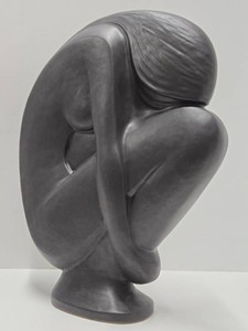 Excellent Large Vintage Figural Nude Ceramic Sculpture