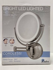 New in Box Bright LED Lighted Luminous Wall Mirror