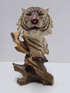 Nicely Detailed Faux Wood Tiger Driftwood Sculpture