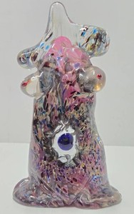 Unusual Handmade Art Glass Sculpture wEyeball