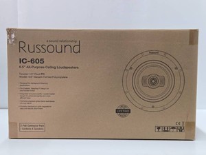 New in Box RUSSOUND In-Ceiling Speaker Set