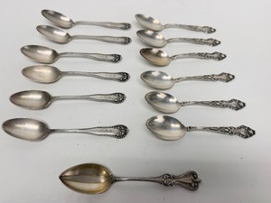 Estate Lot of Antique Sterling Silver Spoons