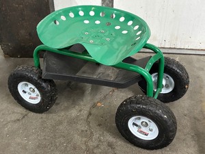 One Stop Gardens Rolling Work Seat wTool Tray