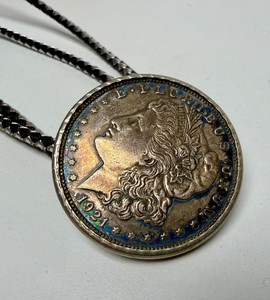 1921 Morgan Silver Dollar Bolo Tie