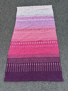 Wonderful Handwoven Wool Rug by Noted Scandinavian Weaver Syvilla Tweed Bolson - The Wondrous Cross