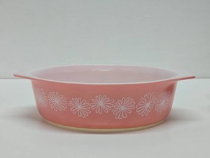 Vintage Pink Daisy PYREX Casserole Dish&nbsp
