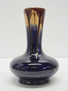Nice 1930s era Belgian Art Pottery Drip Glaze Vase