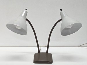 Mid Century Double Gooseneck Desk Lamp