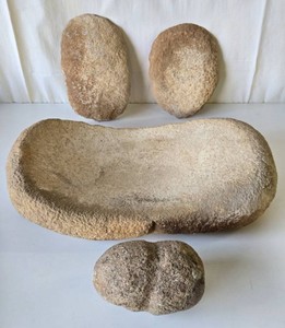 Wonderful Estate Lot of Early Native American Primitive Stone Tools Bowls etc