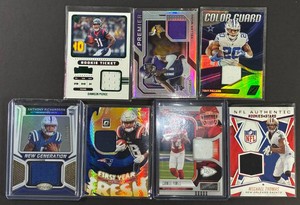Various Memorabilia Jersey Cards - 7 Cards