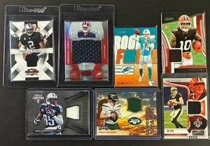Various Memorabilia Jersey Cards - 7 Cards