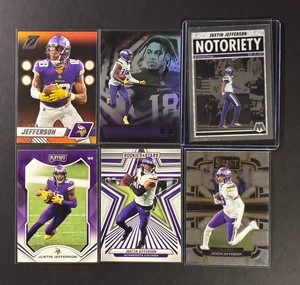 Justin Jefferson WR Minnesota Vikings - 6 Cards