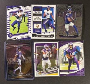 Justin Jefferson WR Minnesota Vikings - 6 Cards