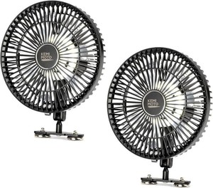 KEMIMOTO 8-Inch Magnetic Golf Cart Fan with Reinforced Metal Ball Joint
