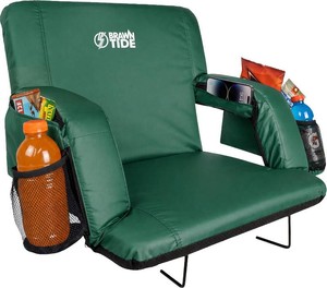BRAWNTIDE Stadium Seat for Bleachers with Back Support - 3 Foam Cushion