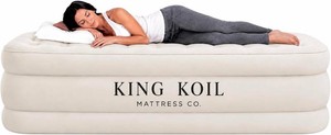 $130 King Koil Air Mattress Queen with Built-in Pump, Inflatable Blow Up Bed