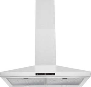 $136 30 inch Wall Mount Range Hood Stainless Steel, 460 CFM Quiet Kitchen Vent Hood with Touch Control LED Lights, 3 Speed Exhaust Fan DuctedDuctless Convertible, Dishwasher-Safe Baffle Filters