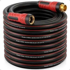 Garden Hose 75ft x 58, NON-EXPANDABLE Heavy Duty Premium Flexible Hose