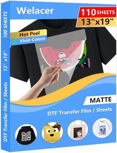 DTF Transfer Film 13x19 110 Double-Sided Thick Matte Pretreat Sheets