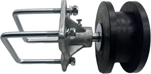 Nylon Sliding Cantilever Gate Rollers for 4 Square Post, 2 Square Chain Link Fence Gate Frame (Fence Kits)