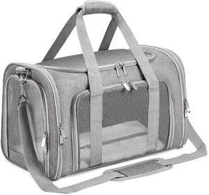 Soft-Sided CatDogPet Carrier, Collapsible Pets Travel Carriers