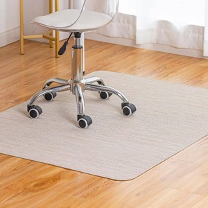 Baroyal Office Chair Mat for Hardwood Floor Under Desk Computer Rolling Chair Mat for WoodTile Floor Non-Slip Heavy Duty Desk Rug PVC Plastic Hard Floor Protector 36 x 48 (Parchment)