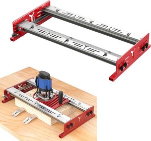 Bench Top Board Mill, 24 Inch Panel Milling Machine Slab Flattening Jig Router Sled Board Mill Router Slide Height Adjustable for Flattening and Surfacing Cutting DIY (NOT Include Router Base