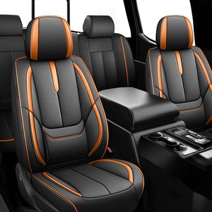 $169 ILMO Seat Covers for Jeep Wrangler 2020-2026 (Black&Orange,Full Set)