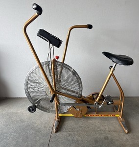 Vintage Schwinn Air-Dyne Gold Dual-Action Fan Exercise Bike
