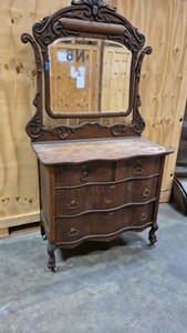 antique dresser with mirror