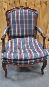 carved vintage armchair