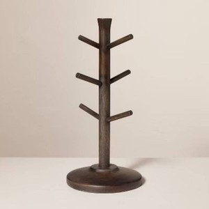 Hearth & Hand Wooden Mug Tree 6-Hook Stand