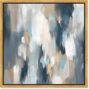 Art Remedy Faded Blue Abstract Canvas, 30x30