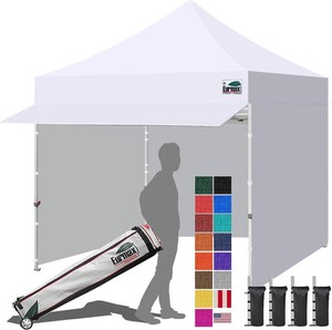 $240 Eurmax 10x10 Pop Up Canopy - White