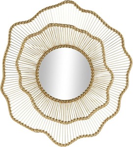 $136 deco 79 Floral Wall Mirror with Frame gold
