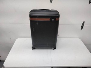 Samsonite Virtuosa Expandable Carry-On Spinner Suitcase - Black with Brown Trim, TSA Lock, Tag Attached