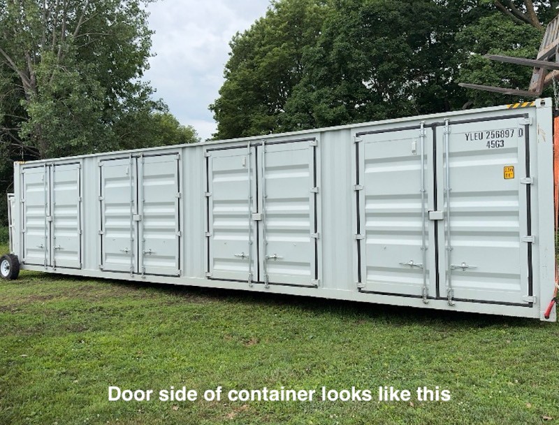 YLEU257864  Sea Container with 4 Side Doors, 40HC, Single Trip 
