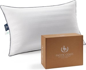 $288 Pacific Pacific Coast White Goose Down Pillow with 100% Cotton Shell, Luxury Hotel Bed Pillow for Sleeping, Suitable for Back and Stomach Sleepers, King Size