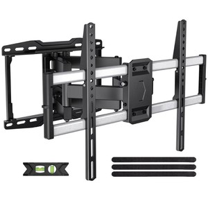 USX MOUNT Outdoor Full Motion TV Wall Bracket for 47-86 TVs up to 132 lbs, Fits 121624 Studs, Tool-Free Tilt, Swivel, Extension, Max VESA 600 x 400mm