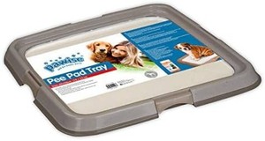PAWISE Dog Training Pee Pad Holder Tray, Indoor Puppy Potty Pee Pad Floor Tray Dog Toilet, 24X24, Large