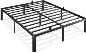 Metal Bed Frame Queen Size, 14 Inch Queen Bed Frame, No Box Spring Needed