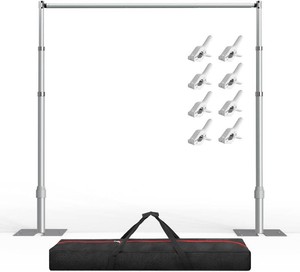 $190 EMART 10x10ft Heavy Duty Backdrop Stand Frame with Adjustable Pipe