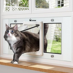 $140 Adjustable Cat Door for Window, 31-36 Quick Install