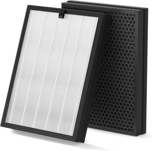 2 Pack 400 Replacement Filter Compatible with Puro 400 Air Purifier   3-in-1 Filtration System with Activated Carbon for Pet Dander, Smoke, Pollen, and Dust