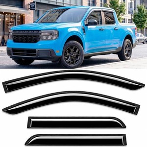 2022-2026 Tape-On Rain Guards for Ford Maverick Side Window Visor Deflectors XL XLT Lariat 2023 2024 2025