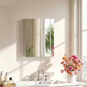 $130 Medicine Cabinet Mirror,Bathroom Mirror with Storage 14 x 18 in