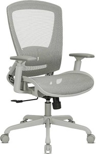 $240 ELABEST Mesh Office Chair,Ergonomic Computer Desk Chair,Sturdy Task Chair- Adjustable Lumbar Support & Armrests,Tilt Function,Comfort Wide Seat,Swivel Home Office Chair (Grey Frame Grey Mesh)