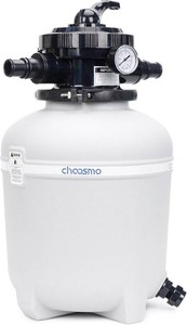 $130 14 Inch Pool Sand Filter Tank Replacement Kit with 6-Way Multi-Port Valve and 1.251.5 in Hose Adapters for Compatible Above Ground Sand Filter Systems, Pump Not Included