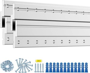 50 Inch Heavy Duty French Cleat Hanger, Heavy Mirror Mounting Hardware & Picture Hanging kit, Wall Mount Brackets for Cabinets, Shelf, Headboard - Z Clips 2 Pairs up to 500 lbs