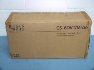 (4) Phase Technologies CS-6DVT Micro Speakers - NEW IN BOX